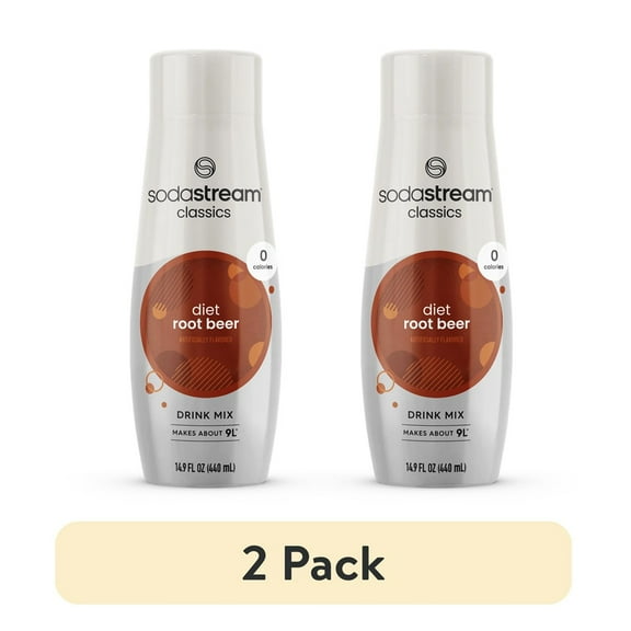 SodaStream Diet Root Beer Mix, 14.8 fl oz. (Pack of 2)