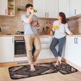 thumbnail image 6 of 2-Piece Kitchen Rugs Set Non-Slip Mats Carpet Floor for Kitchen, Bathroom (19.7"x27.6" & 19.7"x47.2") Retro Style Shape Pattern, 6 of 7