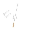 thumbnail image 3 of BBQ Fork Spit Grill Grill Universal Fácil de limpiar Kabob Sticks Brocheta de parrilla para Vegetas de picnic Al aire libre Hot Dogs, 3 of 8