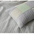 thumbnail image 3 of Chezmoi Collection 3-Piece Boho Chic Plaid Balanced Stripe Patchwork Cotton Quilt Reversible Lightweight Bedspread Set, King Size, 3 of 7