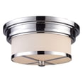 thumbnail image 2 of 15015/2-Elk Lighting-Two Light Flush Mount  Polished Chrome Finish with White Glass, 2 of 2