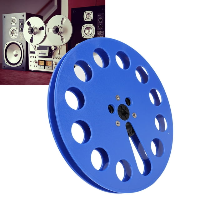 Take Up Reel with 12 Holes, 1/4 7 Inch Open Empty Small Hub Audio ABS Takeup Reel Machine Part Replacement Vintage for ReVox / Tape Player