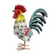 thumbnail image 4 of Figura de gallo de metal, escultura animal creativa en 3D, resistente a la intemperie, decorativa, de hierro. Estilo F, 4 of 8