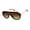 Matte Brown, variant on Men's R1509 UV400 Protective Shield Rectangular Fashion Sunglasses, 147mm