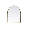 thumbnail image 5 of Elegant Decor Metal Frame Arch Mirror 30x30 Inch in Brass, 5 of 10
