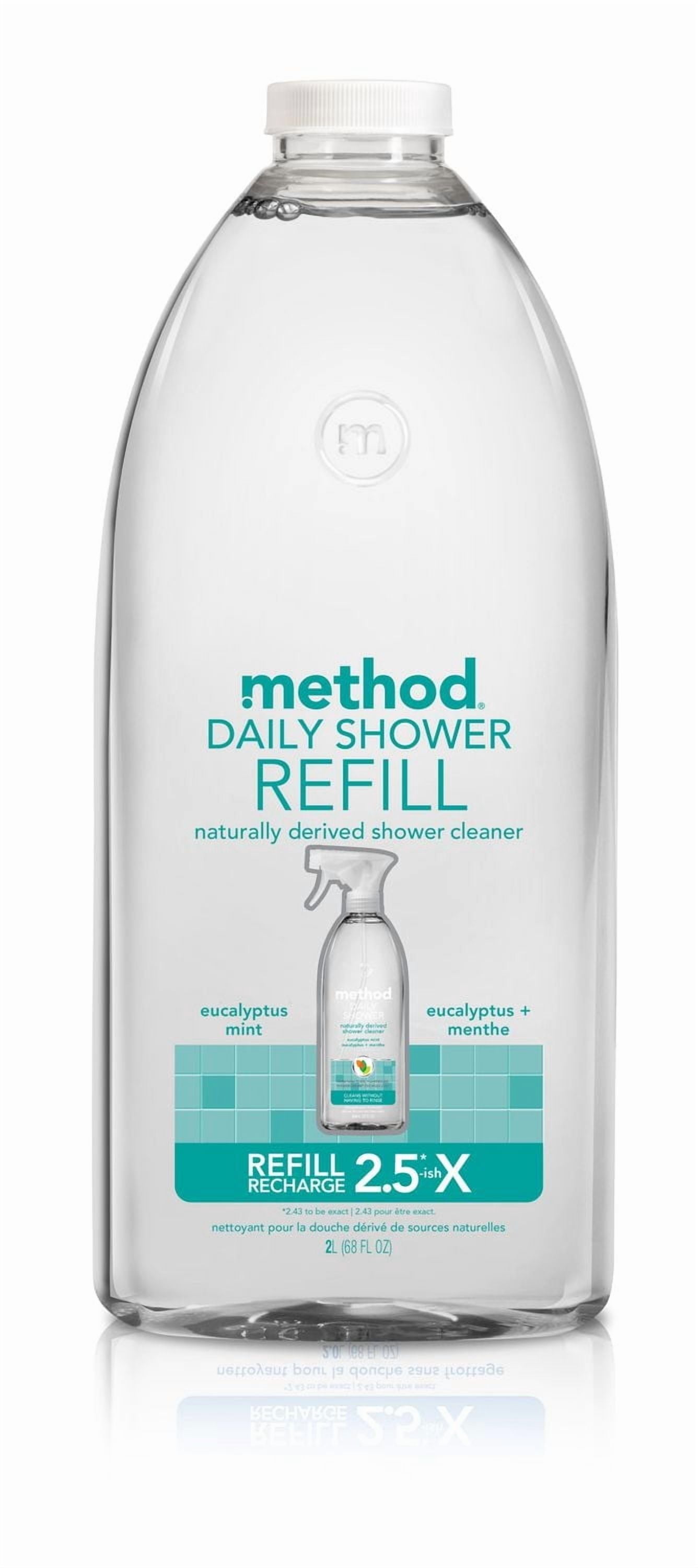 Method Eucalyptus Mint, Daily Shower Cleaner Refill, 2.0 L