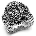 thumbnail image 1 of Alamode 3W248-6 Bague pour Femme en Laiton Rhodié Sans Pierre dans Sans Pierre - Taille 6, 1 of 1