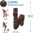thumbnail image 2 of Strap, tahali, correa para guitarra o bajo. Kidam  Yute café, 2 of 3