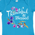 thumbnail image 4 of Inktastic Thankful and Blessed Inspirational Saying with Flowers Boys or Girls Baby Bodysuit, 4 of 5