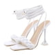 thumbnail image 5 of Zapatos de mujer Casual Bohemio Moda con cordones Stilettos Peep Toe Sexy Sandalias con correa en el tobillo Wmkox8yii nm683, 5 of 5