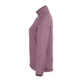 thumbnail image 6 of CORE365 CE73W Women's Venture Heathered Stripe Quarter-Zip Pullover-BURGUNDY/ WHITE-XS, 6 of 6