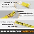 thumbnail image 3 of Correas de trinquete E-Track de 2 m x 5 m, 2000 kg de resistencia, paquete de 4, 3 of 7