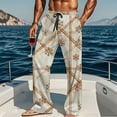 thumbnail image 6 of Men's Christmas Pajama Straight Vacation Pj Pants for Couple Xmas Holiday Casual Jammies Sleepwear, 6 of 7