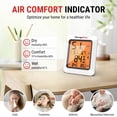 thumbnail image 4 of TempPro Hygrometer Thermometer for House TP350, Bluetooth Room Indoor Greenhouse Thermometer Up to 260FT,Backlit Humidity Meter T, 4 of 9