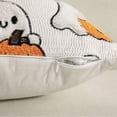 thumbnail image 5 of Halloween Ghost Pumpkin Pillow Covers 18x18 inch 1pc,Pink Tufted Fuzzy Cozy Knit Cute Spooky Pattern Soft Plush Accent Throw Pillow Cases,Sofa Cushion Cover Festive Decor for Couch Chair Bed, 5 of 5