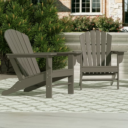 Westin Outdoor Patio Adirondack Chair (Set of 4), Gray