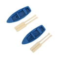 thumbnail image 3 of 2pcs Miniature Fairy Garden Blue Boat Oars Mini Decor Accessories Gardening Decoration Kit, 3 of 7