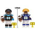 thumbnail image 3 of 8 Pcs NFL Football Star Minifigures Building Blocks Toys, NFL Football Player Action Figures for Kids Boys Adult Collectible Christmas Birthday Gift, 3 of 5