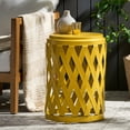 thumbnail image 4 of Selen 15 Side Table,Yellow Iron Garden Outdoor Patio Outdoor Tables, 4 of 10