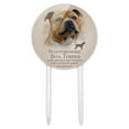 thumbnail image 1 of Acrylic Staffordshire Bull Terrier Dog Breed Cake Topper Party Decoration for Wedding Anniversary Birthday Graduation, 1 of 7