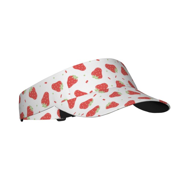 Balery Hand Drawn Strawberry Gorra deportiva con visera ajustable para mujer y hombre (talla única)