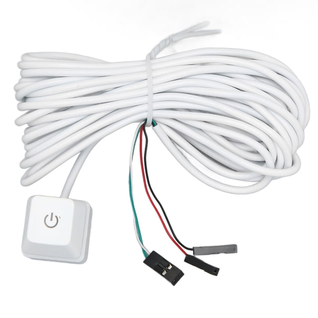 External PC Power Button White, Mechanical Key Blue Switch Backlit Plug and Play PC Power Button for Desktop Office Gaming Computer Host Button Supply Supplies
