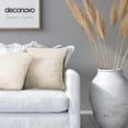 thumbnail image 3 of Deconovo Designer Series Jacquard Cushion Cover for Sala de estar Floral Pattern Fundas de cojines Juego de 2, White Alyssum, 16x16 Inch, 3 of 7