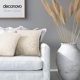 thumbnail image 3 of Deconovo Designer Series Jacquard Cushion Cover for Sala de estar Floral Pattern Fundas de cojines Juego de 2, White Alyssum, 18x18 Inch, 3 of 7