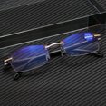 thumbnail image 2 of Gafas de lectura con recorte de diamantes sin montura, película azul claro anti-azul Irfora Blanco, 2 of 5