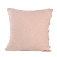 thumbnail image 3 of LR Home Ox Bay Blush Solid All-Natural Cotton Square 4 Piece Pillow Cover Set, 3 of 6