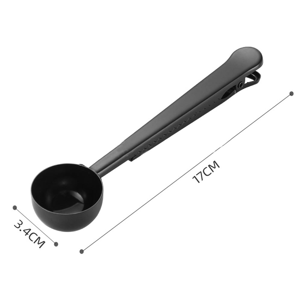 Pikanty - Plastic Coffee Scoops (15ml & 30ml) Set of 2 | Made in USA (Black)