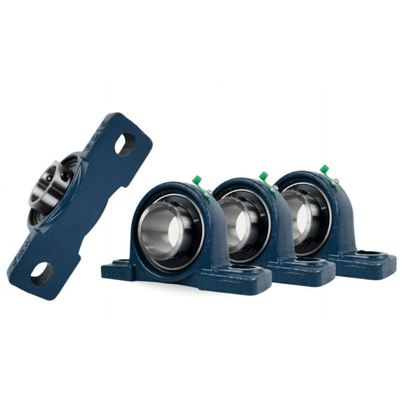 Jeremywell UCP210-31 Pillow Block Bearing (4 Pack), 1-15/16 inch Bore, 2 Bolt Flange Mounted, Solid Cast Iron Base, Self-Alignment