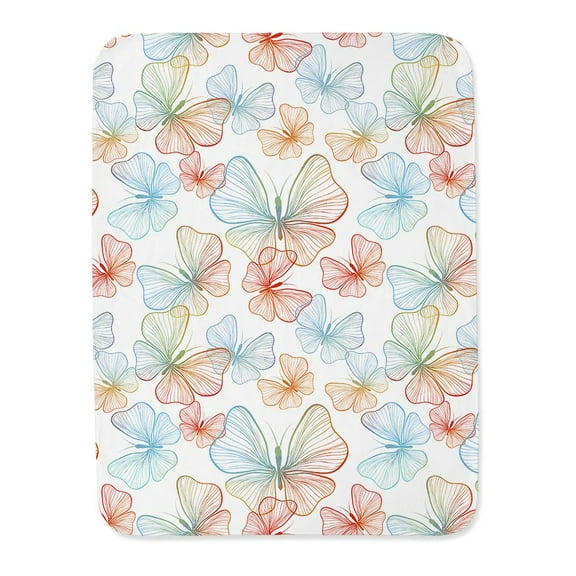 Seamless Rainbow Butterflies Blanket  -Image by Shutterstock,