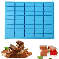 Reusable Baking 40 Cavity Narrow Rectangle Silicone Caramel Candy Bar For Ganache Jelly Butter Tray