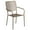 Gold, variant on Bowery Hill Stackable Steel Square Back Patio Dining Side Chair in Black