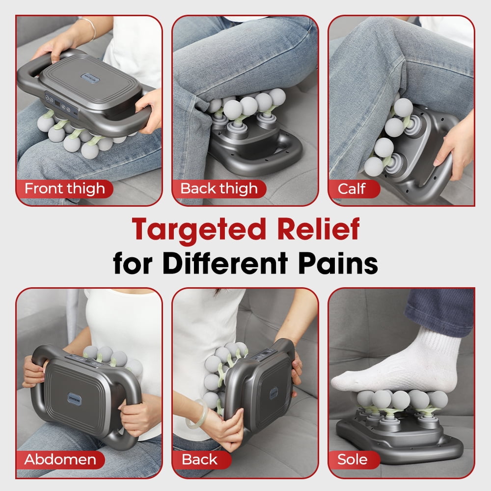 16 Head Massage Gun Deep, 2026 Upgrade 16-Drive Back Muscle Massager with 9 Modes & 9 Intensities, Quiet Powerful Waist Back Massager Set for Shoulders, Legs, Foot, Body Muscle