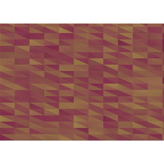 Ahgly Company Indoor Rectangle Patterned Bright Maroon Red Area Rugs, 3' x 5'