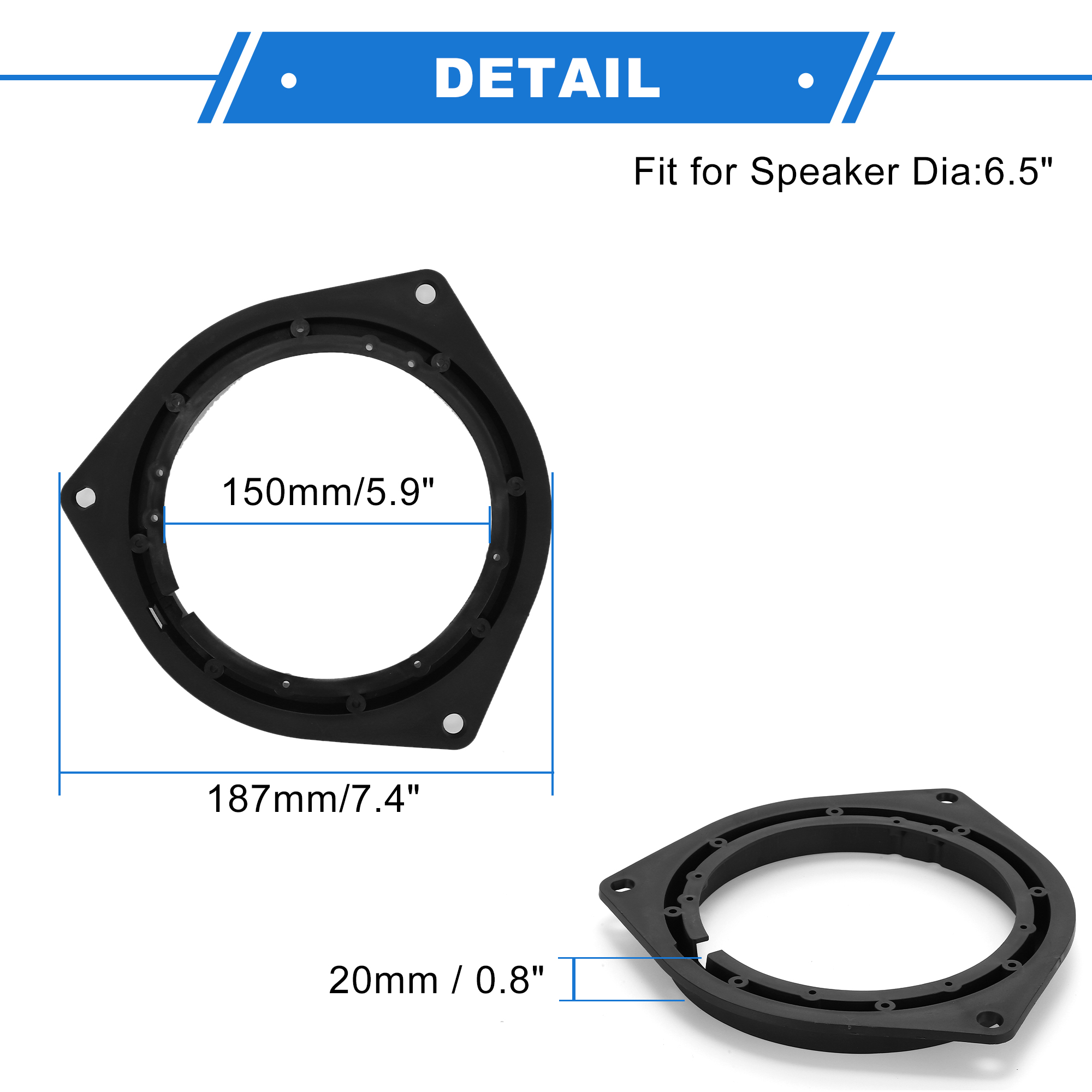 Unique Bargains Speaker for Spacer Ring for Toyota Tacoma for 2005-2012