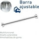 thumbnail image 2 of Tubo para Cortina Bluelander Ajustable y Retráctil, Acero Inoxidable, para Balcones, Armarios y Baños, 2 of 5