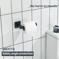 thumbnail image 4 of KOKOSIRI Toilet Paper Holder for Bathroom Toilet Roll Holder Hold Mega Rolls Wall Mounted, Matte Black Stainless Steel B2008BK, 4 of 7