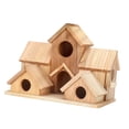 thumbnail image 1 of Nido de Colibrí, Decoración de Nido de Casa de Madera de Madera Fácil de Instalar Cabaña Colgante Casa para Pájaros para Tourbird Patio Loro Jardín, 1 of 8