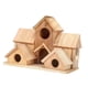 thumbnail image 1 of Wood Bird House Hummingbird Nest Room Decor Courtyard House colgando Cuerva colgante para cardenales de amor Pinches Sparrowbirds Bluebirds, 1 of 9