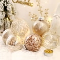 thumbnail image 3 of Juego de adornos de bolas de Navidad BSTDECOR, 20 unidades, transparentes, 80 mm/3,15 pulgadas, 3 of 7