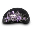 thumbnail image 4 of Daytona Helmets D6-WH Skull Cap 'Wild at Heart' Half Face Helmet Black, 4 of 7