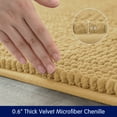 thumbnail image 3 of Subrtex Luxury Chenille Bathroom Rug Extra Soft and Absorbent Shaggy Rugs (Beige, 16"*24"), 3 of 4