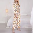 thumbnail image 3 of Lsque Squirrel InThe Forest3 Pattern Long Sleeve Pajama Set for Women - Soft 2-Piece Sleepwear and Loungewear Set with Pockets, Comfy Nightwear-Large, 3 of 7