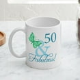 thumbnail image 4 of CafePress - Fabulous 50Th Birthday Mug - 11 oz Ceramic Mug - Novelty Coffee Tea Cup, 4 of 6