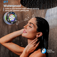 thumbnail image 2 of Bluetooth Shower Speaker, Portable Bluetooth 5.3 Speakers Wireless with Time Display, IP7 Waterproof Mini Speaker with RGB Lights, Stereo Bass, Suction Cup, for Bathroom Party Travel Outdoor, 2 of 7