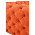 thumbnail image 5 of Divani Casa Delilah Modern Fabric Upholstered Loveseat in Orange, 5 of 5