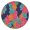Pioneer Flower Floral, variant on Pioneer Flower Floral Print Pattern Round Fitted Tablecloth with Elastic Edge,Dining Table Cover Waterproof,Outdoor Round Tablecloth for Camping,Dining,Indoor and Outdoor